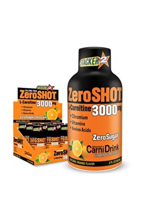Zero Shot 60 Ml 3000 Mg L-carnitine 12 Adet Portakal
