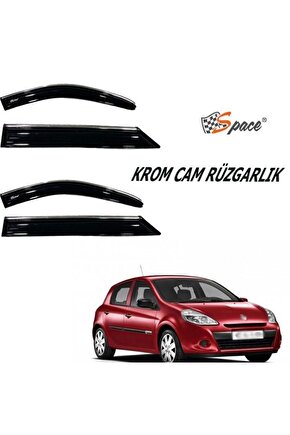 Renault Clio Krom Cam Rüzgarlığı 2005 -2011  Caru407