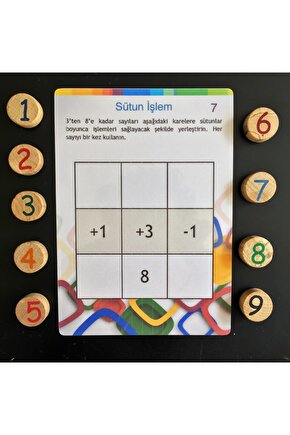 Sütun Işlem (3x3) - Matematik Akıl Zeka Mantık Bilsem Hazırlık Oyunu