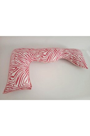 5 Farklı Bölge Destekli Hamile Ve Emzirme Yastığı Yarım Zebra Leopar