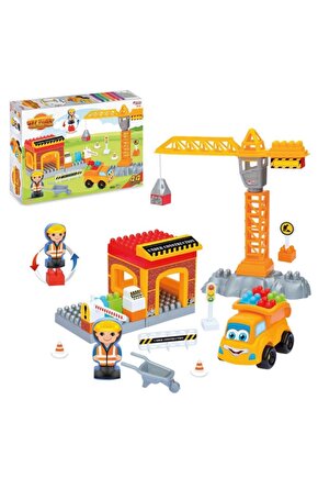 Fen Toys Benim Ilk Inşaatım 44 Parça Eğitici Oyuncak Lego Seti
