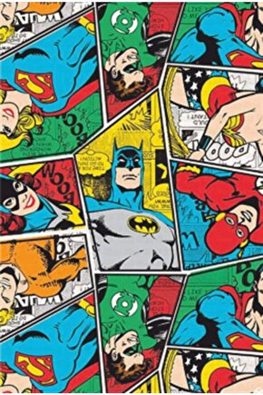Batman Supermen Süper Kahramanlar Retro Ahşap Poster