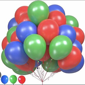 PJ MASKE KOYU MAVİ KIRMIZI YEŞİL  Balon Set 15 Adet