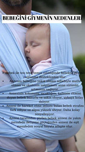 KYCBABY Esnek Wrap Sling Bebek Taşıma Şalı Babywearing