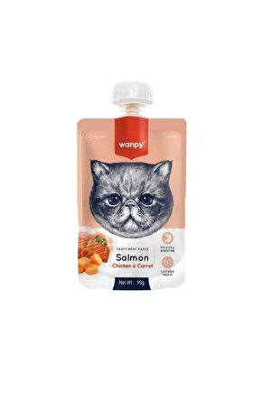 Taze Somonlu Ve Tavuklu Vitaminli Kedi Et Ezmesi 90 gr X 2 Adet