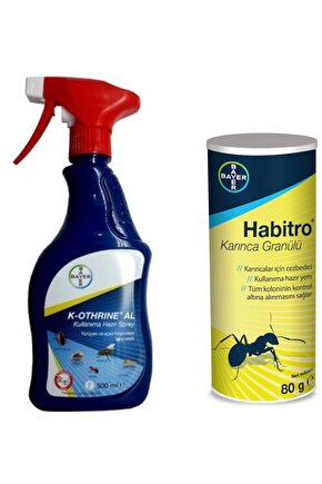 K-othrine Al 500 + Habitro Karınca Granülü Ilacı 80 Gr.