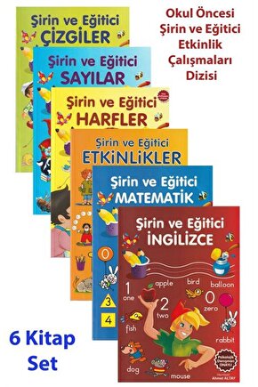 Okul Öncesi Şirin Ve Eğitici Etkinlik Çalışmaları Dizisi (6 Kitap Set)