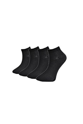 1. Kalite Unisex Siyah Bilek Çorap 4 Adet