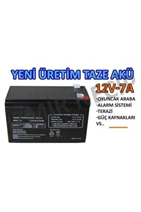 Oyuncak Araba Aküsü Pilsan Uyumlu 12 V 7 A 12 Volt 7 Amper