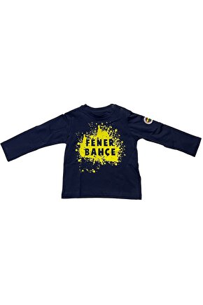 Lisanslı Çocuk Uzun Kollu Lacivert T-Shirt