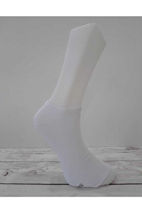 1. Kalite Unisex Beyaz Patik Çorap
