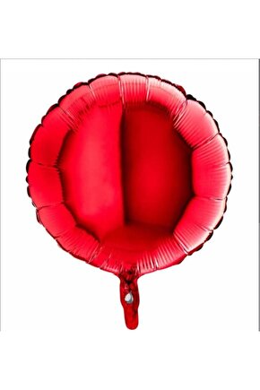 Kırmızı Yuvarlak   Folyo Balon 18 İNÇ 45 CM 1 ADET