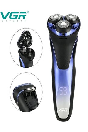 Şafak25 V306 Profesyonel Sakal Tıraş Makinesi Elektrikli I Yıkanabilir Tıraş Makinesi Lcd Ekran