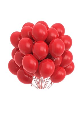 Kırmızı Pastel Balon 20 Li