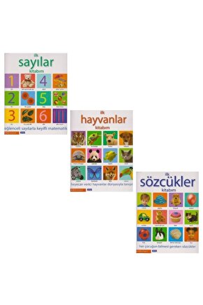 Parıltı Ilk Sayılar, Sözcükler Ve Hayvanlar Kitabım 3 Kitap Set