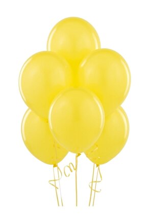 Sarı Metalik Balon 10lu