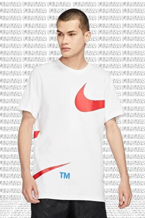 Sportswear T M Big Swoosh Oversized Tee Unisex Beyaz Tişört