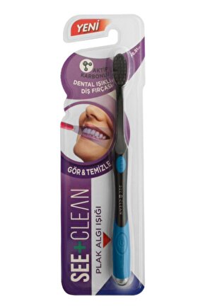 See+clean Plak Algı Işıklı Diş Fırçası Mavi