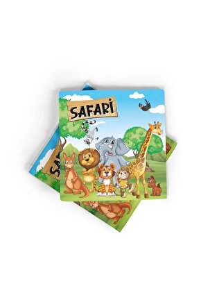 Safari Kağıt Peçete 8 Adet Safari Konsept Doğum Günü Parti Malzemeleri