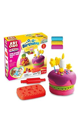Fen Toys Happy Birthday 3 Renkli 150gr Oyun Hamuru Doğum Günü Seti 3575