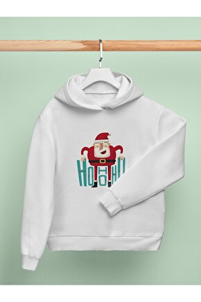 Noel Baba Yılbaşı Christmas Temalı 3 Iplik Kalın Sweatshirt Hoodie