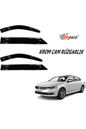 Krom Cam Rüzgarlığı Volkswagen Passat B7 2011-2018  Caru406