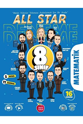 8.sınıf All Star Matematik Deneme Sınavı Yeni