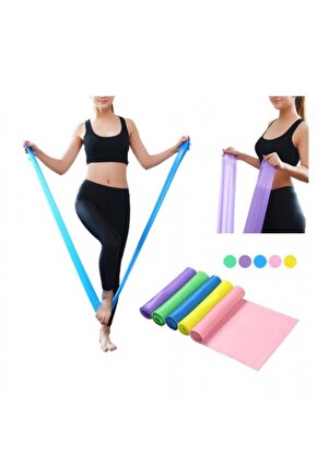 Himarry Mavi Pilates Lastiği SERT DİRENÇ PİLATES 120 CM*15 CM*0.55 MM