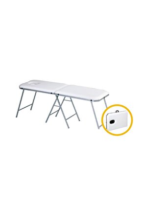 Çanta Tipi Katlanabilir Beyaz Masaj Masası TM-A10077