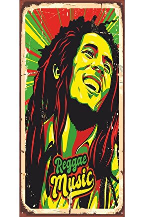 Bob Marley Mini Retro Ahşap Poster