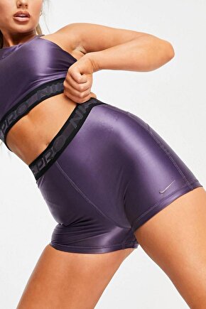 Pro Training 3inch Shorts With Taping In Purple Kısa Mor Şort Da