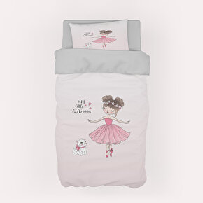 RONNA HOME Bebek ve Çocuk Odası Prenses Kız ve Yavru Kedi Desenli Nevresim Takımı RNNCNT-005