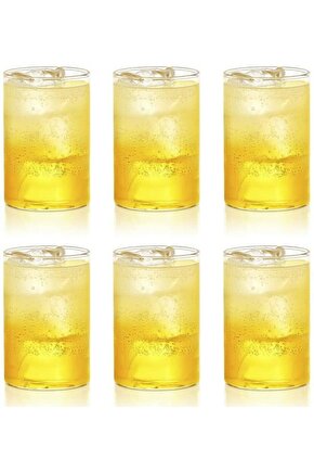 6 Adet Borosilikat Cam Bardak 250 Ml
