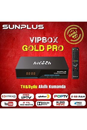 Hitech Vipbox Gold Pro Hd Uydu Cihazı Dahili Wifi