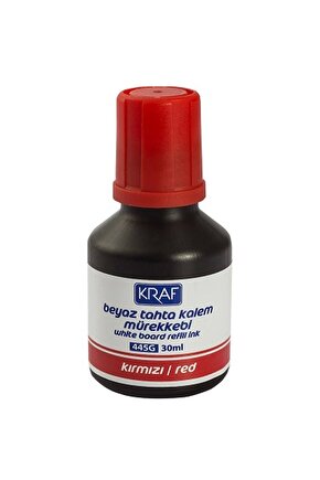 445g Beyaz Tahta Kalem Mürekkebi Kırmızı 30ml.