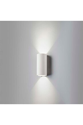Çift Yönlü Dekoratif Beyaz Kasa Iç Ve Dış Mekan Aplik - Beyaz Işık Ampüller Dahil