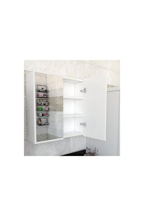 2 Kapaklı Aynalı Banyo Dolabı Çok Amaçlı Banyo Dolabı