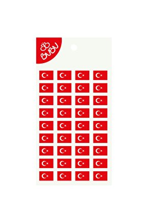 Bu-bubu-bu Sticker Türk Bayrağı Dikdörtgen Ls0039