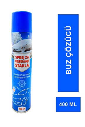 Buz Çözücü Sprey 400 ml Oto Cam Buz Çözücü & Buzlanma Önleyici