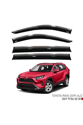 Toyota Rav 4 Cam Rüzgarlığı Kromlu 2019