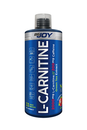 L-carnitine 2000 Mg L Karnitin Çilek Aroma 1000 ml Grean Tea Extract Termojenik Kafein