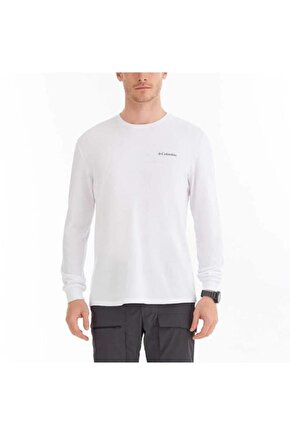 CSC M BASIC SM LOGO LS TEE Erkek Beyaz Uzun Kollu T-Shirt CS0354-100