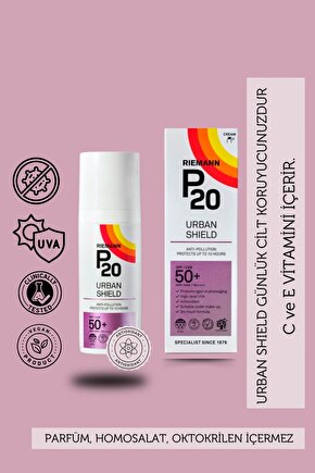 P20 Urban Shield Spf50 Face 50g Koruyucu Güneş Kremi