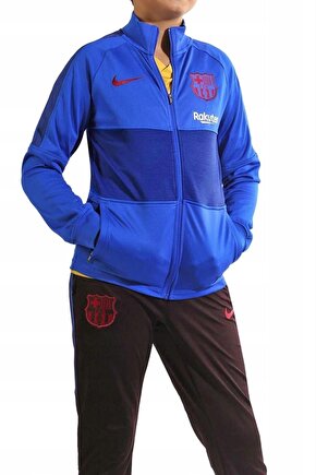 FC Barcelona Unisex Çocuk Eşofman Takımı Mavi