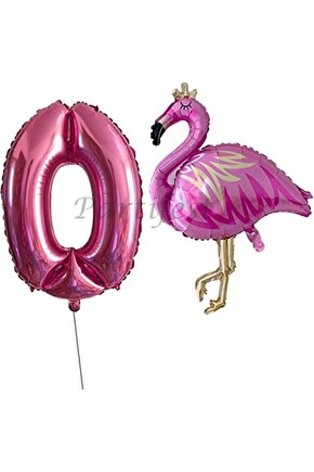 Flamingo Balon Set Flamingo Folyo Balon Set Konsept Doğum Günü Set 0 Yaş Balon