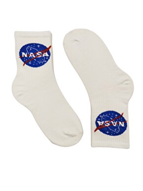 Nasa Desenli Renkli Çorap