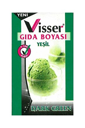 Visser Toz Gıda Boyası 9 gram - Yeşil G.b