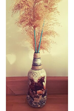 Himarry dekoratif el yapımı at figürlü vazo