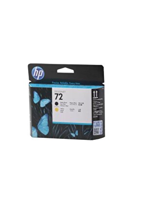 72 Matte Black Yellow Mat Siyah Sarı Baskı Kafası C9384A  Hp