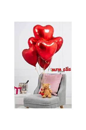 Parti Kalpli Kırmızı Folyo Balon